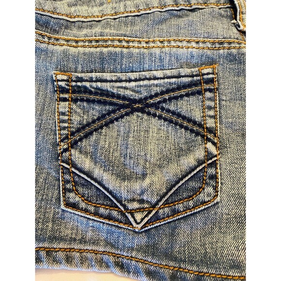 Hint Jean Shorts Distressed Size 9 Designer Stitching Short Shorts Daisy Dukes - Picture 5 of 9